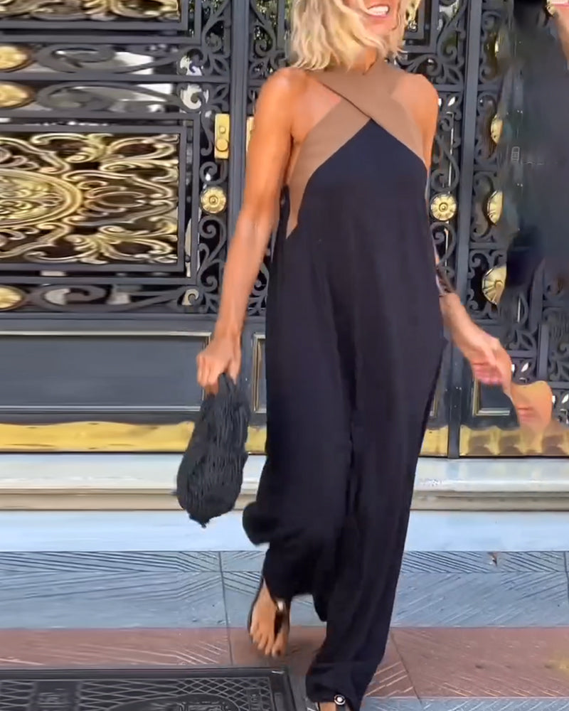 SIENNA™ Backless Cross-Neck Dress