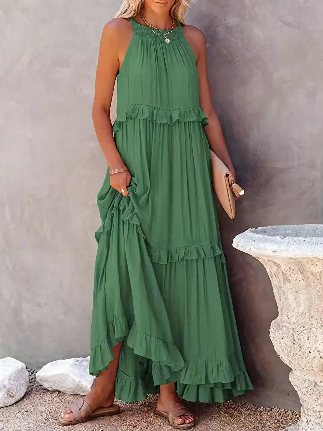 SORELLINA™ Ruffle Breeze Maxi Dress