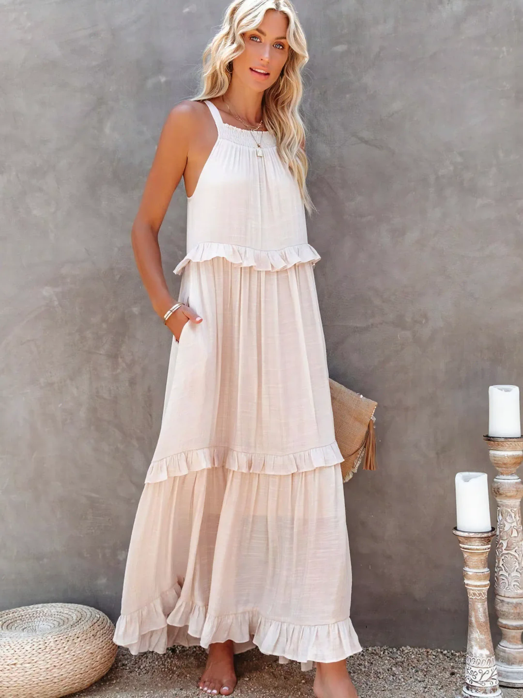 SORELLINA™ Ruffle Breeze Maxi Dress