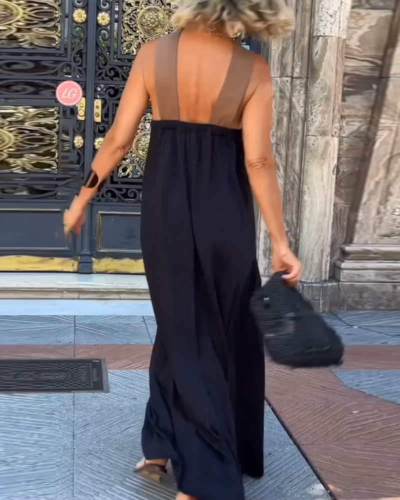 SIENNA™ Backless Cross-Neck Dress
