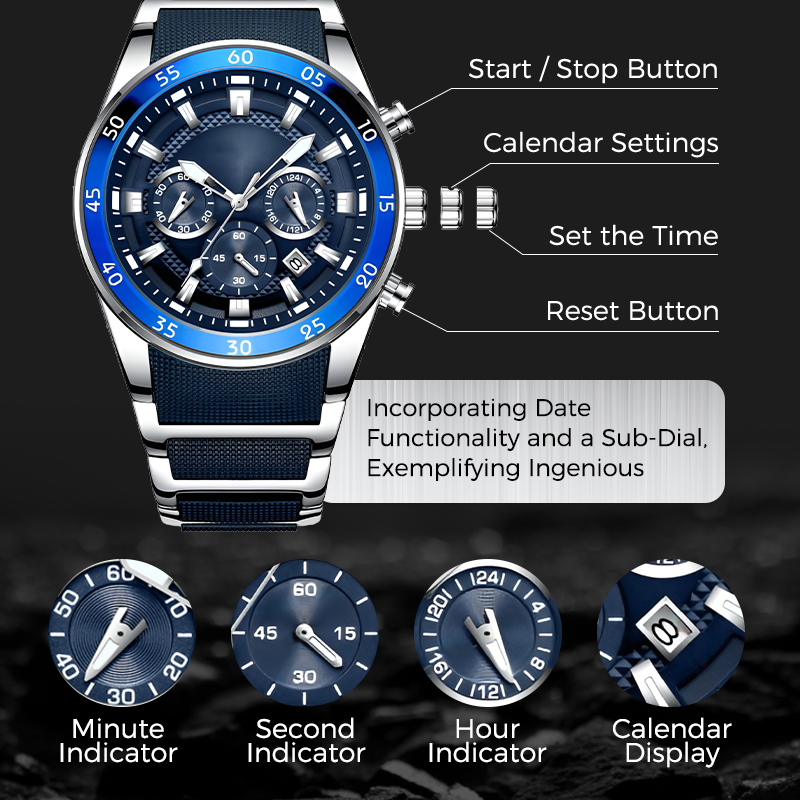 KRONOVOX™ MULTIFUNCTIONAL CHRONOGRAPH WATCH