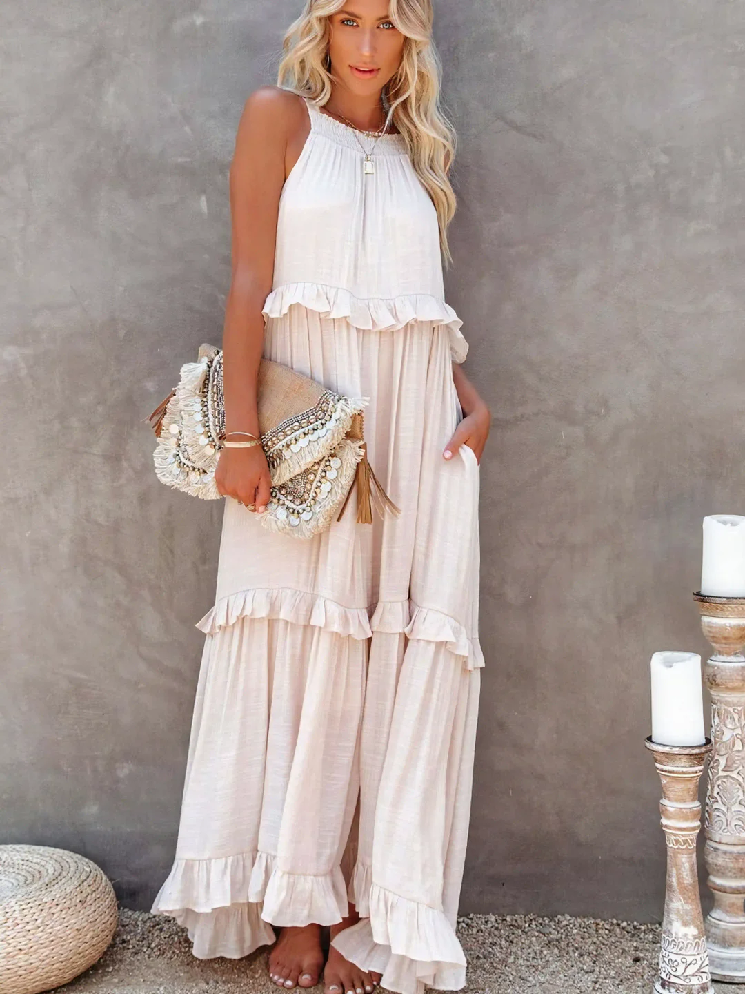 SORELLINA™ Ruffle Breeze Maxi Dress