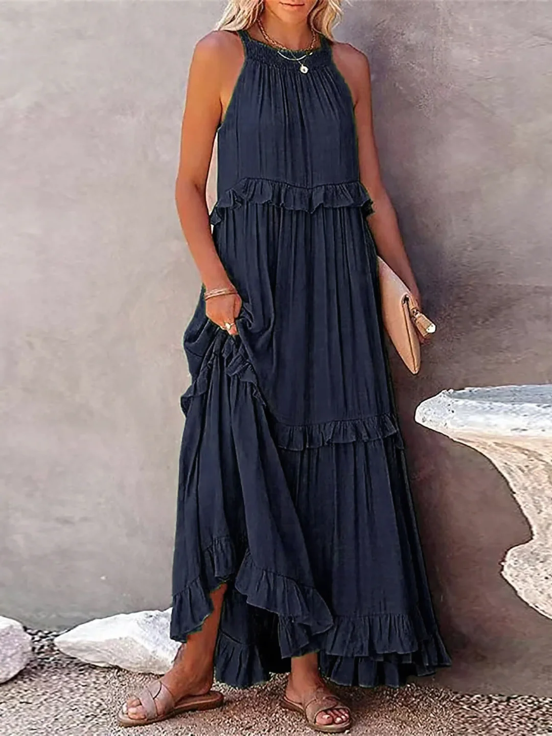 SORELLINA™ Ruffle Breeze Maxi Dress