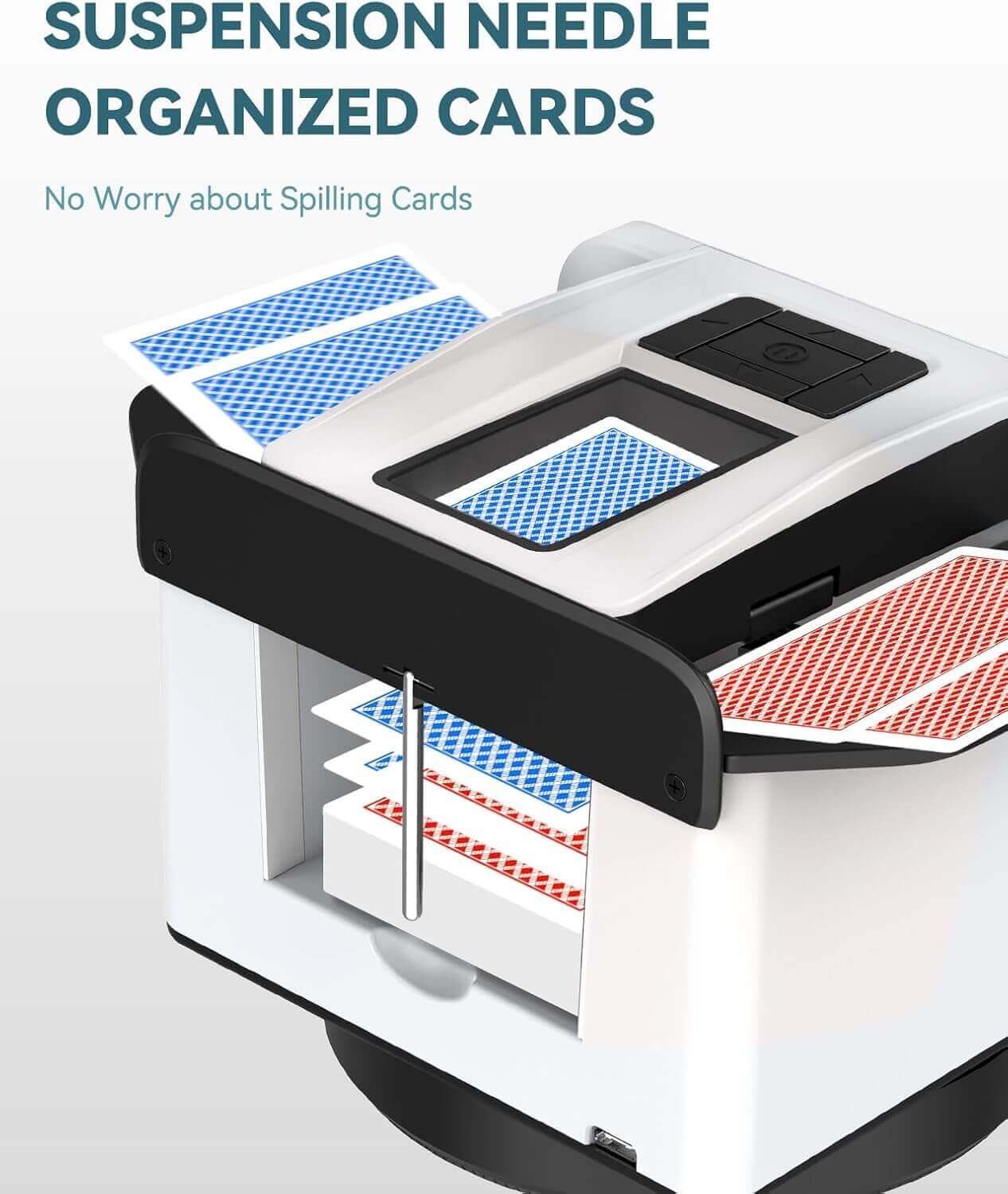 UniqStitch™ 2-in-1 Automatic Card Shuffler & Dealer With 4 Card Drawing Remotes
