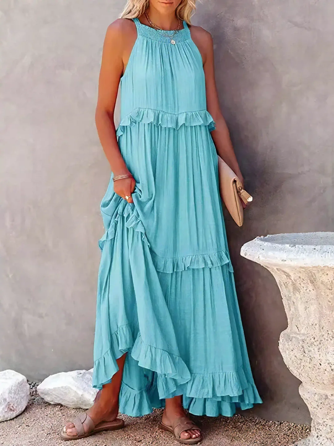 SORELLINA™ Ruffle Breeze Maxi Dress