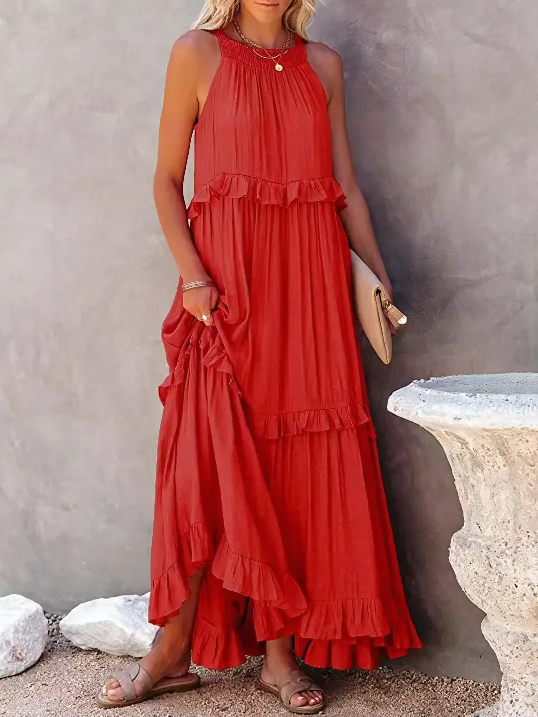 SORELLINA™ Ruffle Breeze Maxi Dress