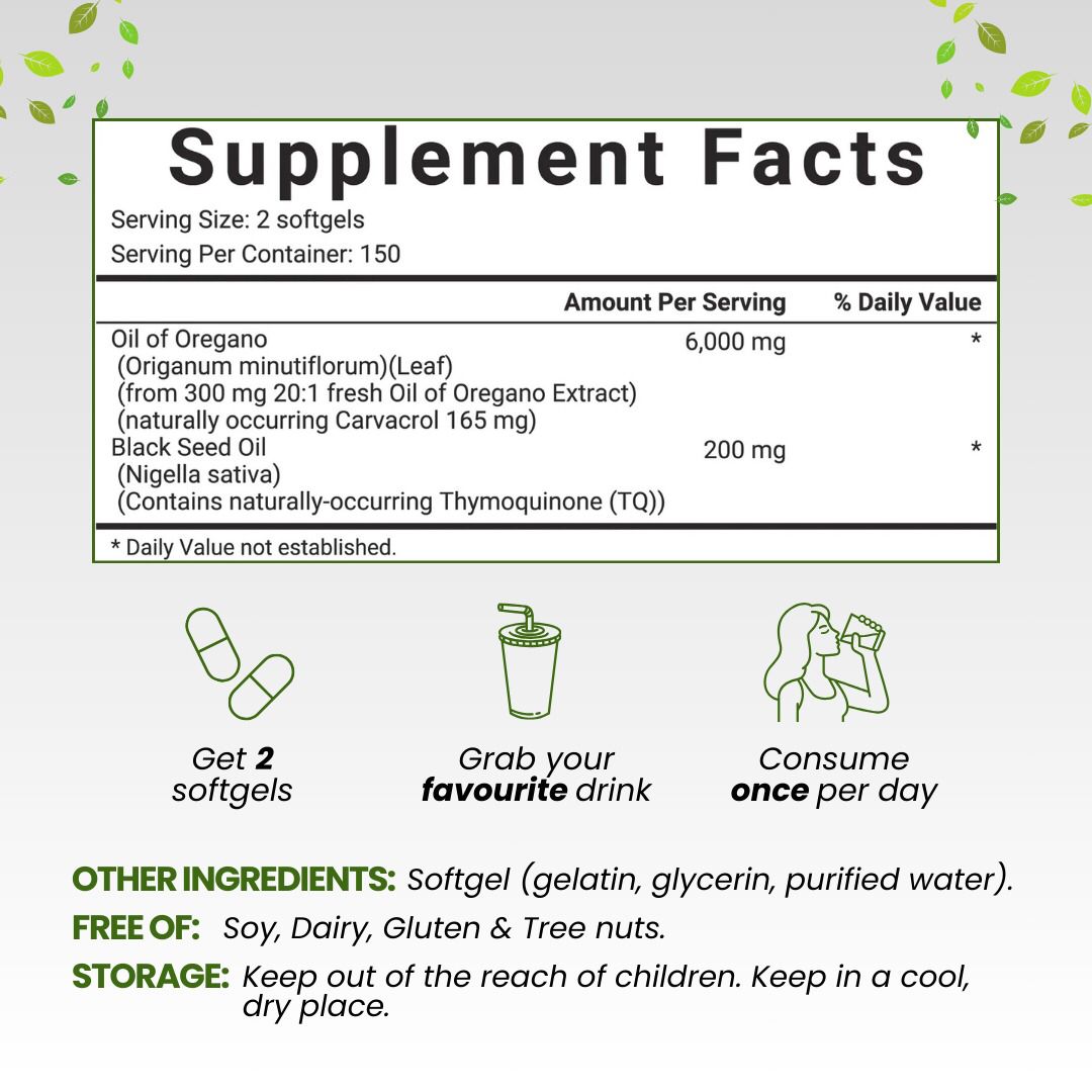 OreganPlus Immunity Boost Softgels