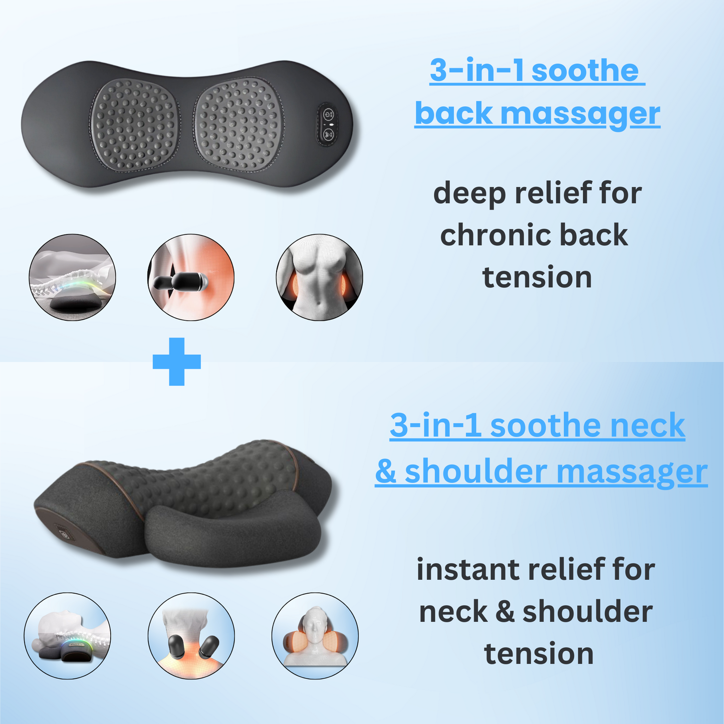Soothe 3 in 1 Ultimate Back Massager
