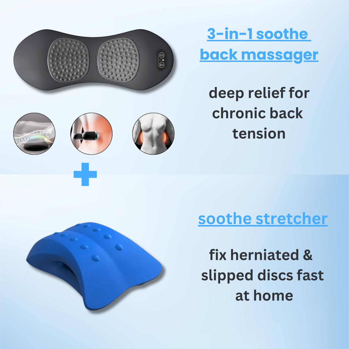 Soothe 3 in 1 Ultimate Back Massager