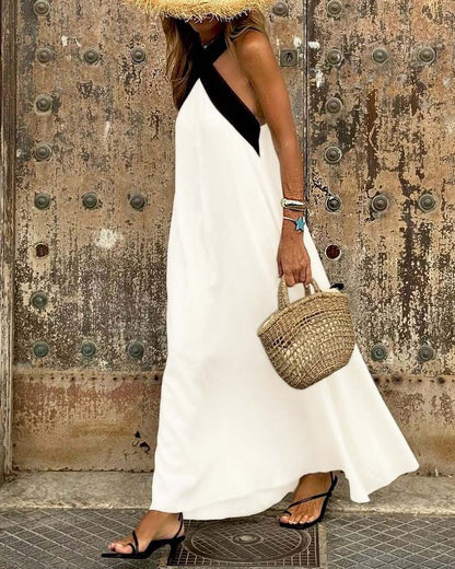 SIENNA™ Backless Cross-Neck Dress