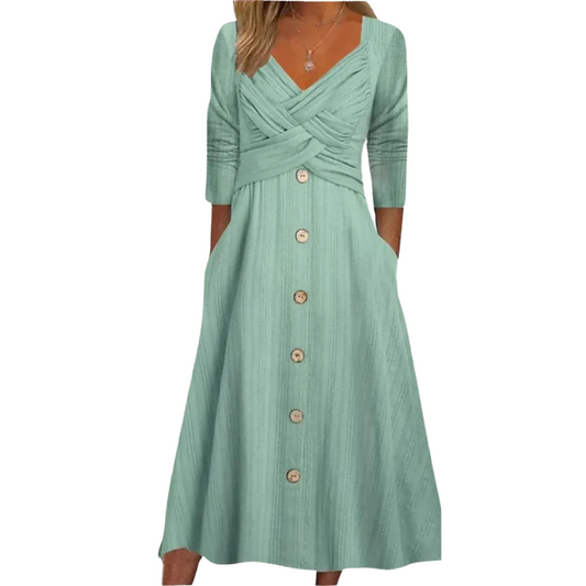 Ella | Elegant Tummy Coverage Dress