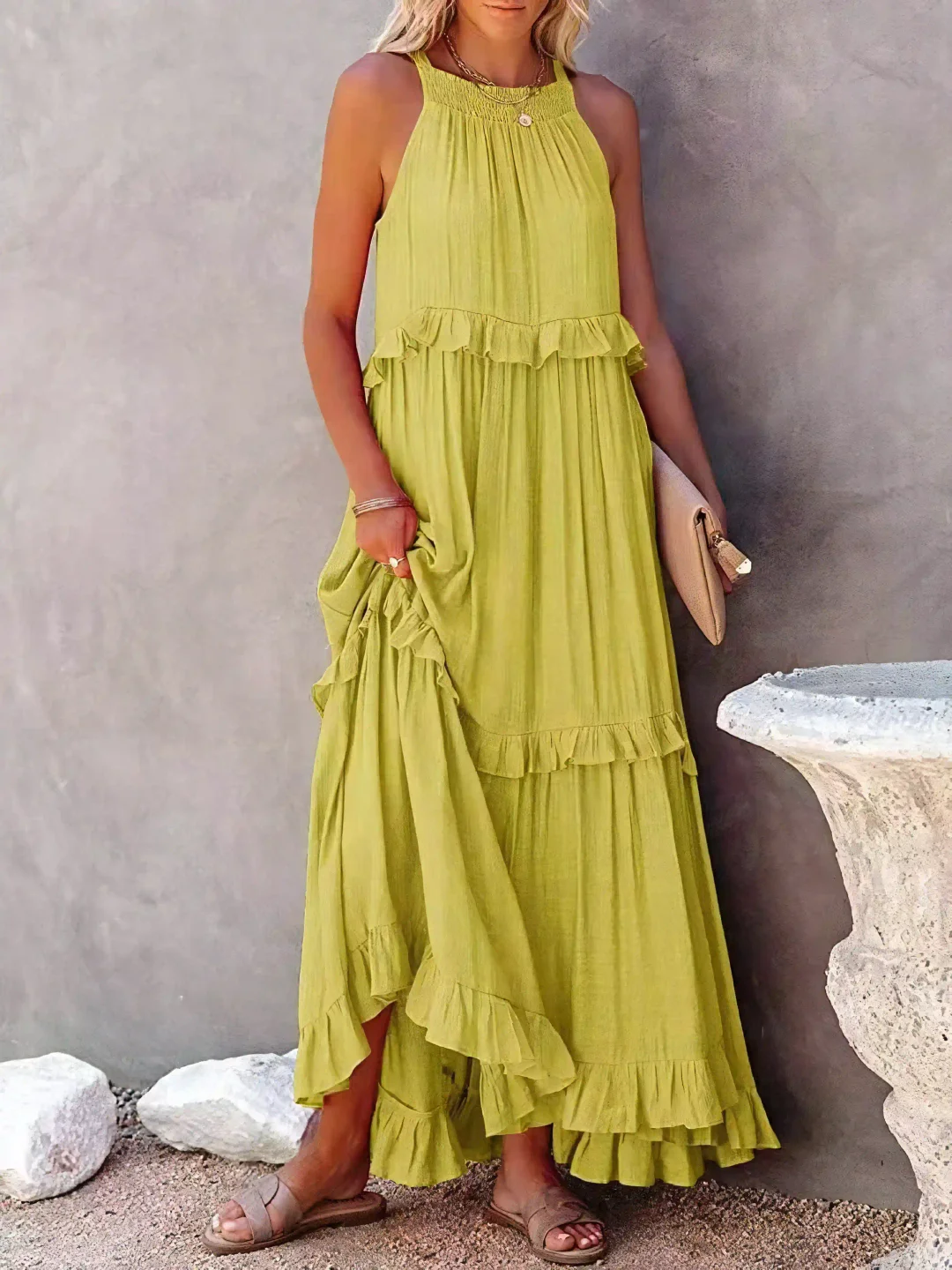 SORELLINA™ Ruffle Breeze Maxi Dress