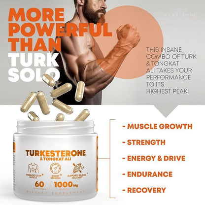 Mivoza™ Turkesterone & Tongkat Ali Supplement 1000mg