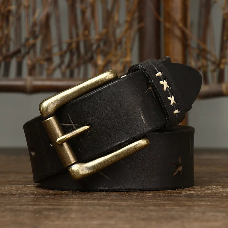 MARCELLO™ Vintage Buffalo Leather Belt
