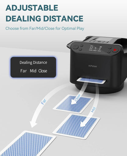 UniqStitch™ 2-in-1 Automatic Card Shuffler & Dealer With 4 Card Drawing Remotes
