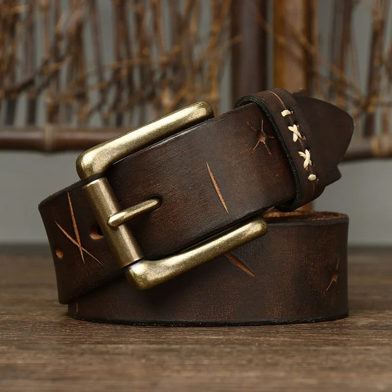 MARCELLO™ Vintage Buffalo Leather Belt