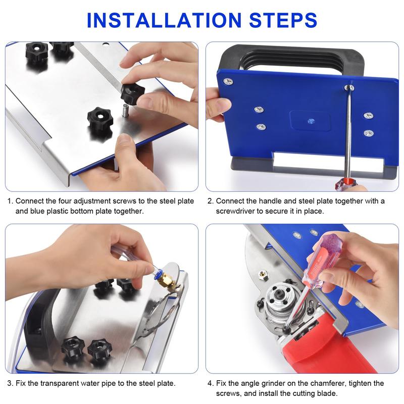 LAST DAY 50% OFF OFFER | Angle Grinder Stand for Tile 45° Chamfer Cutting