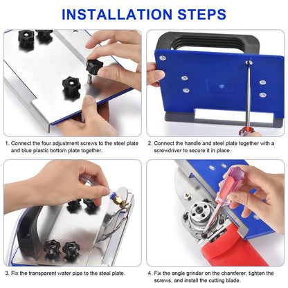 LAST DAY 50% OFF OFFER | Angle Grinder Stand for Tile 45° Chamfer Cutting