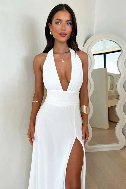 Rachel - Halter Maxi Dress