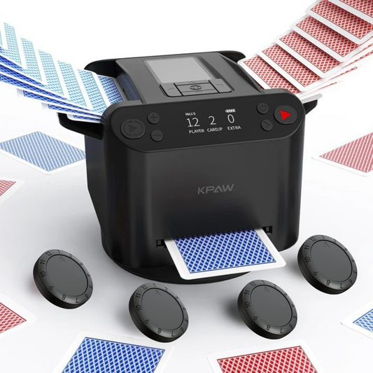 UniqStitch™ 2-in-1 Automatic Card Shuffler & Dealer With 4 Card Drawing Remotes