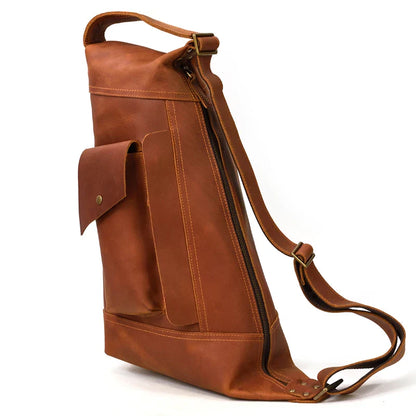 Premium Handmade Leather Sling Bag Fanny Pack