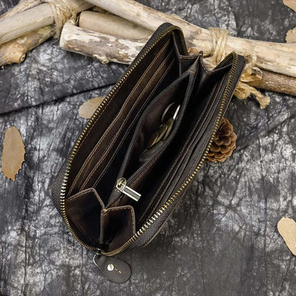 VALTANO™ Klassieke Leren Lange Portemonnee