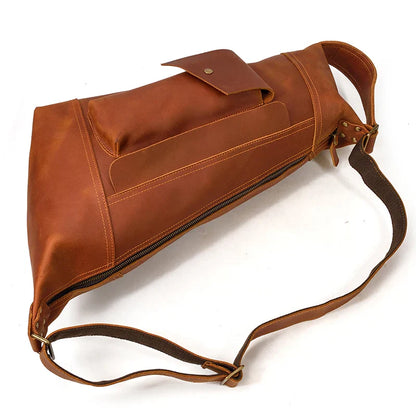 Premium Handmade Leather Sling Bag Fanny Pack