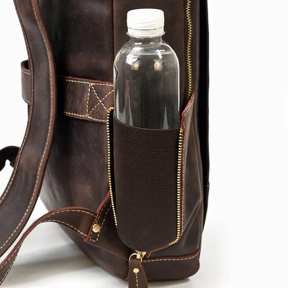 Single ritssluiting 15,6 inch laptop Retro-rugzak