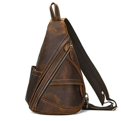 Leather Convertible Backpack Crossbody Bag Fanny Pack