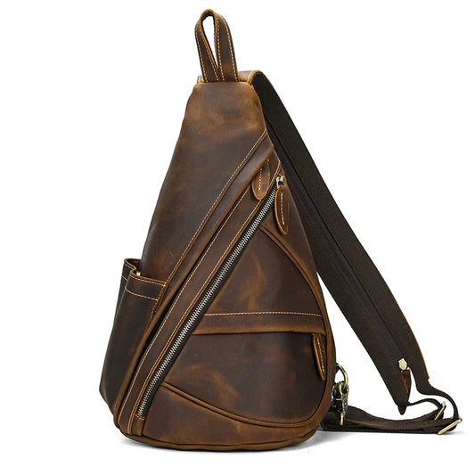 Leather Convertible Backpack Crossbody Bag Fanny Pack