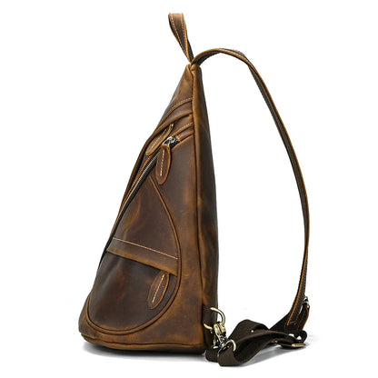 Leather Convertible Backpack Crossbody Bag Fanny Pack