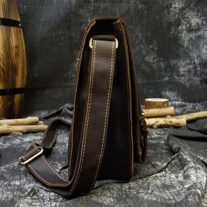 Leather Shoulder Messenger Bag