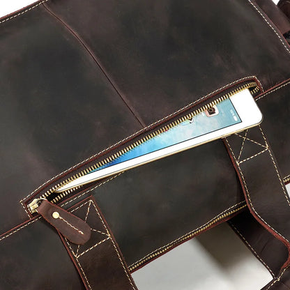 Full Grain Leather Mens Briefcase