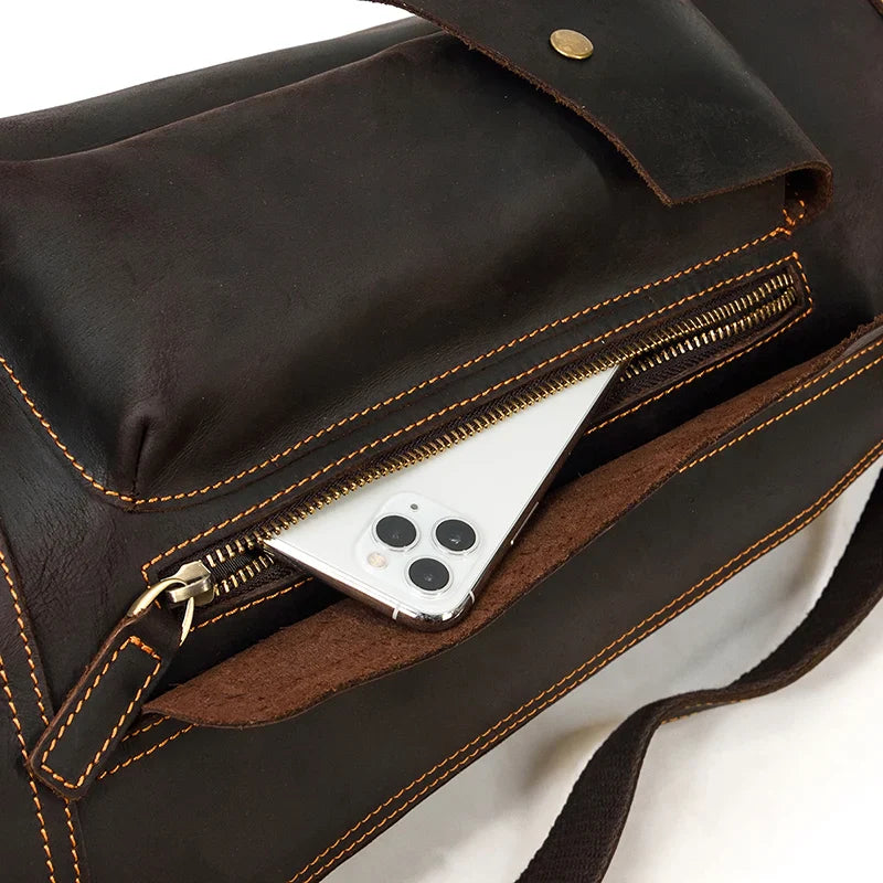 Premium Handmade Leather Sling Bag Fanny Pack