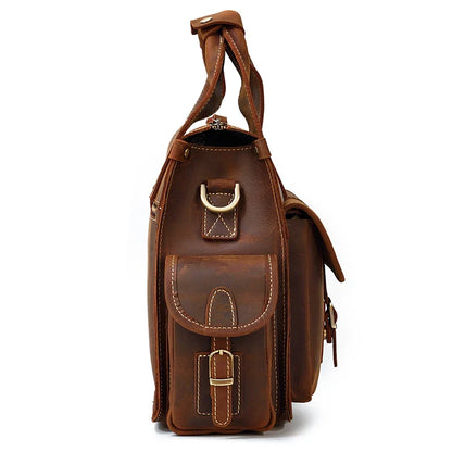 Full Grain Leather Mens Briefcase