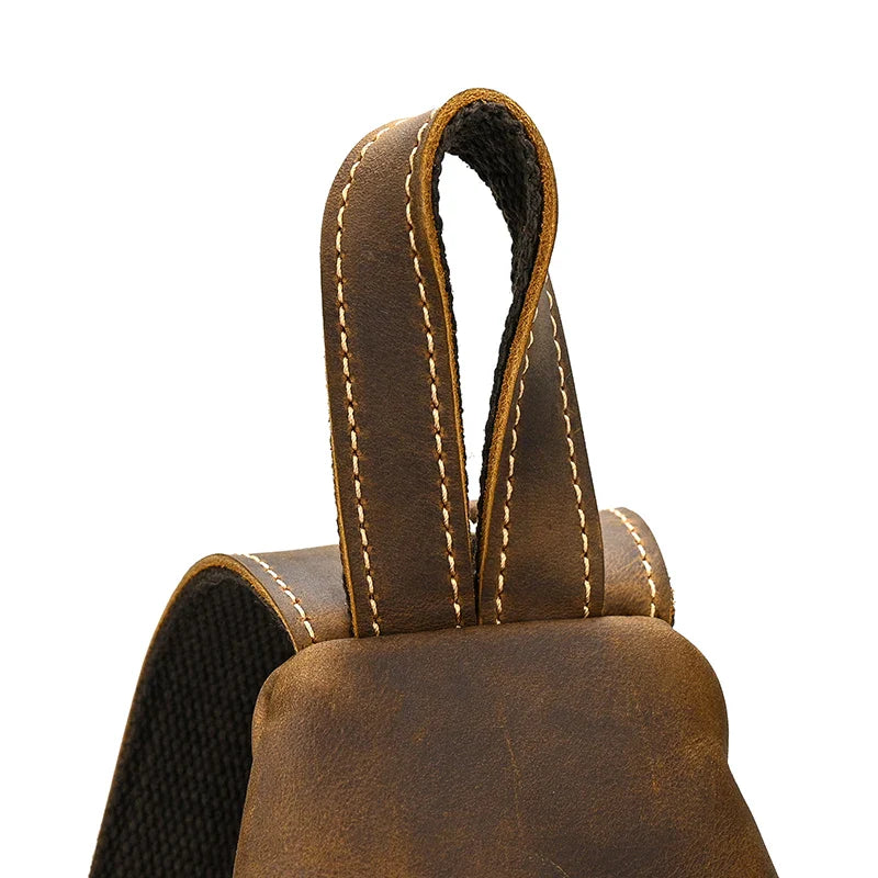 Leather Convertible Backpack Crossbody Bag Fanny Pack