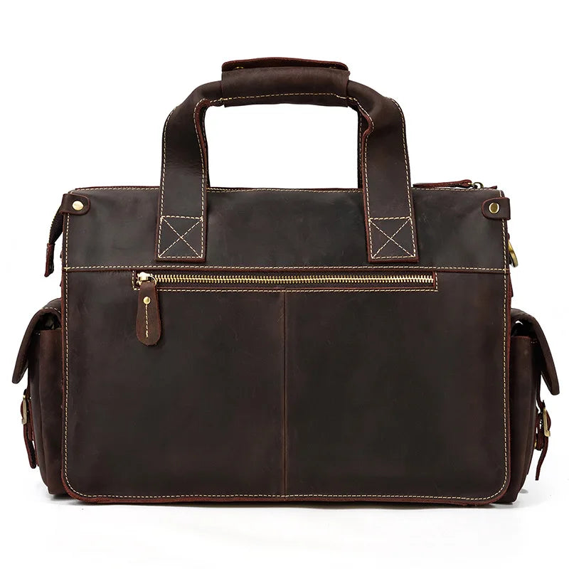 Full Grain Leather Mens Briefcase