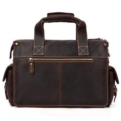 Full Grain Leather Mens Briefcase