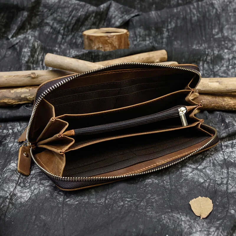 VALTANO™ Klassieke Leren Lange Portemonnee