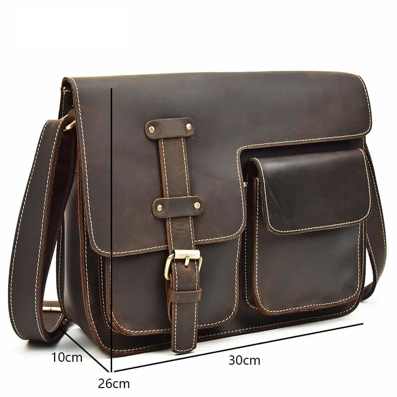 Leather Shoulder Messenger Bag