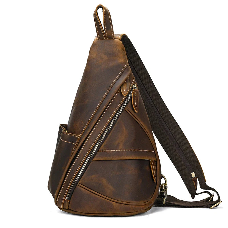 Leather Convertible Backpack Crossbody Bag Fanny Pack