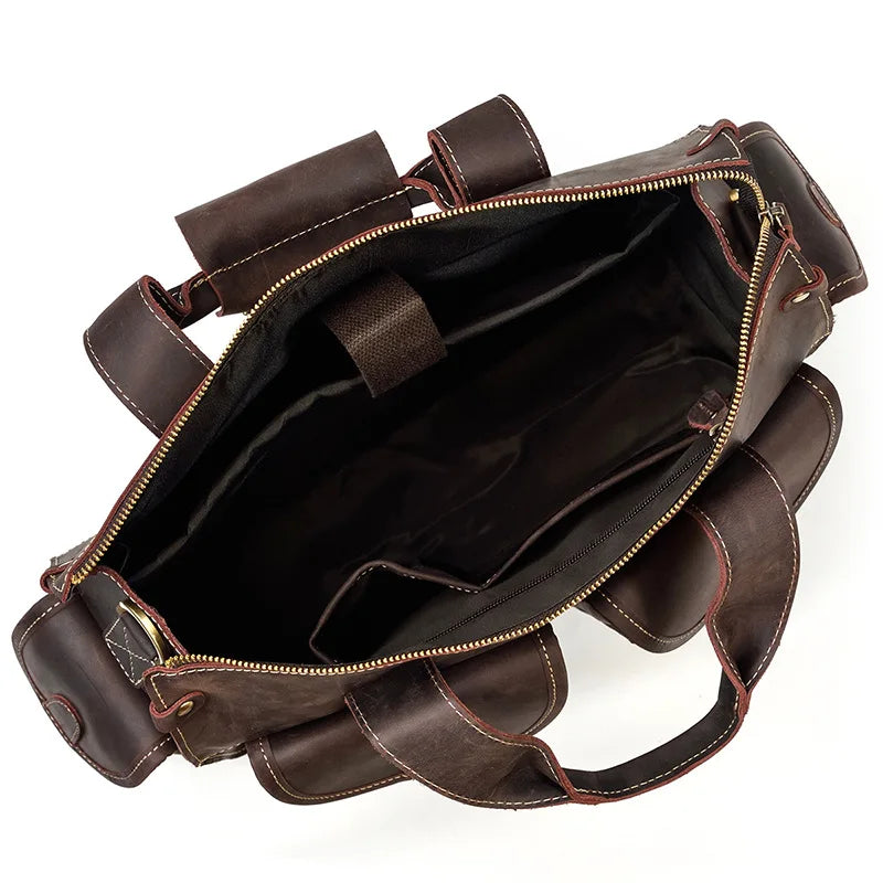 Full Grain Leather Mens Briefcase