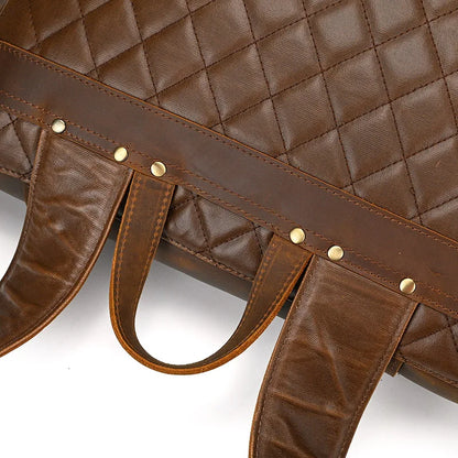 Luxury Handmade Full-Grain Leather Laptop Backpack
