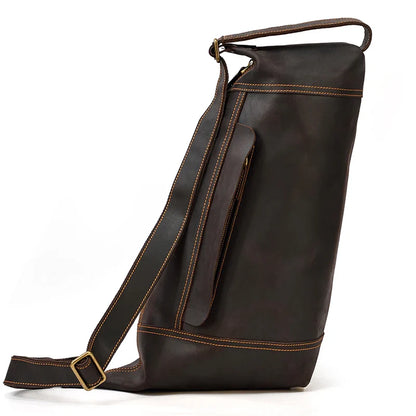 Premium Handmade Leather Sling Bag Fanny Pack