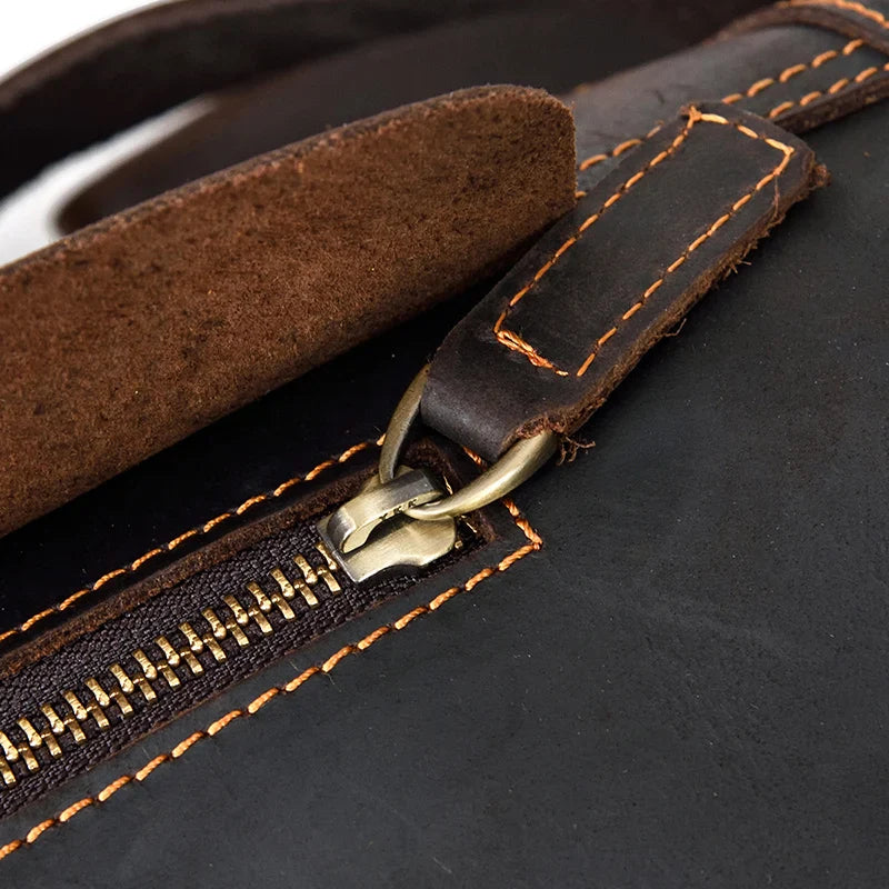 Premium Handmade Leather Sling Bag Fanny Pack