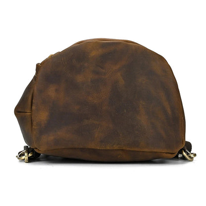 Leather Convertible Backpack Crossbody Bag Fanny Pack