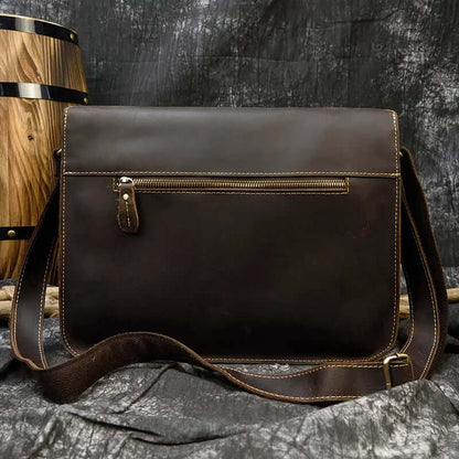Leather Shoulder Messenger Bag