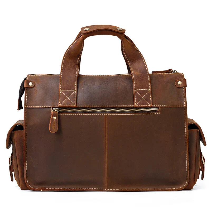 Full Grain Leather Mens Briefcase