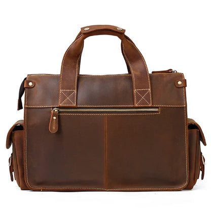 Full Grain Leather Mens Briefcase