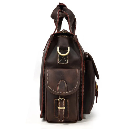 Full Grain Leather Mens Briefcase